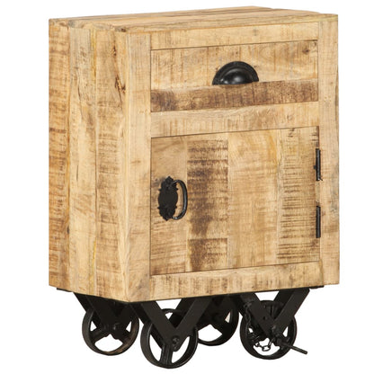 Bedside Cabinet 40x30x57 cm Solid Mango Wood - OLBRIT