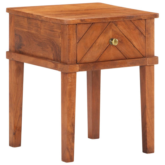 Bedside Cabinet 40x40x50 cm Solid Acacia Wood - OLBRIT