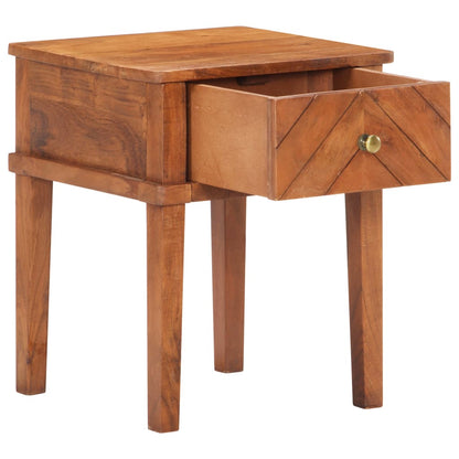 Bedside Cabinet 40x40x50 cm Solid Acacia Wood - OLBRIT
