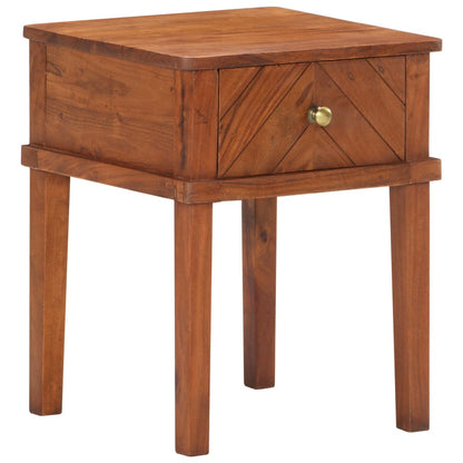 Bedside Cabinet 40x40x50 cm Solid Acacia Wood - OLBRIT