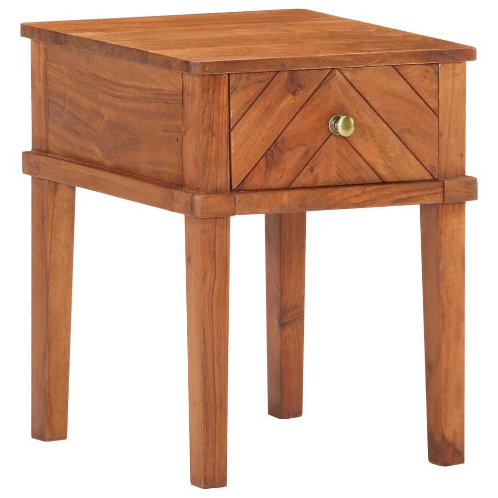 Bedside Cabinet 40x40x50 cm Solid Acacia Wood - OLBRIT