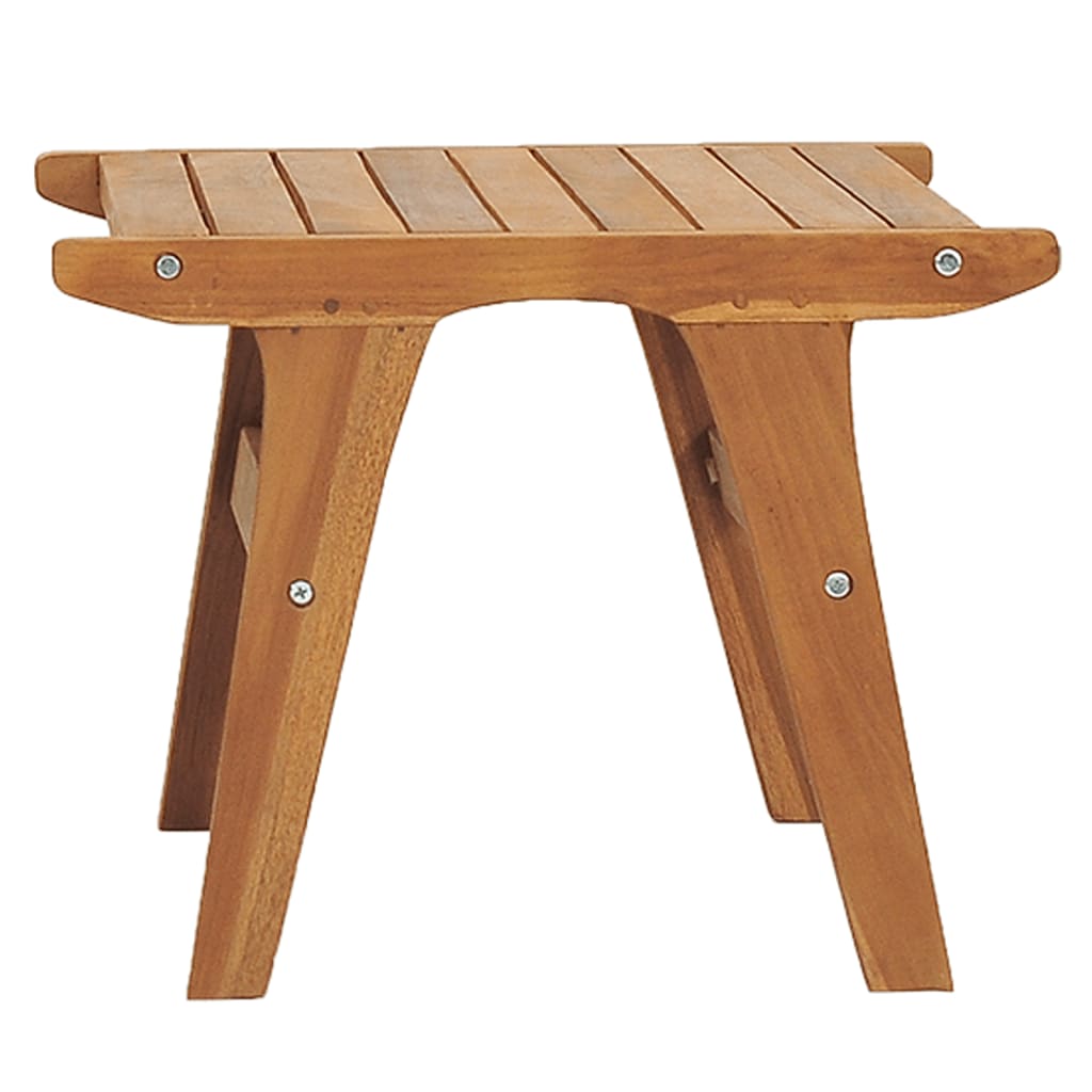 Garden Chair with Footrest Solid Teak Wood - OLBRIT