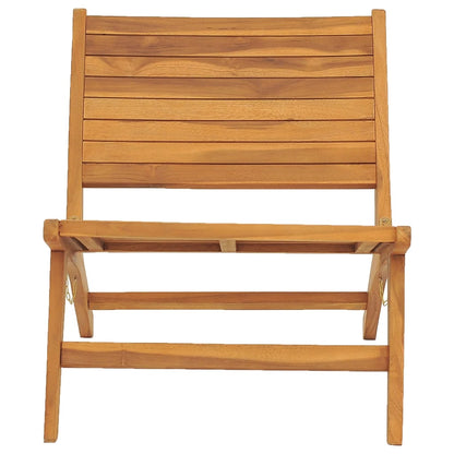 Garden Chair with Footrest Solid Teak Wood - OLBRIT