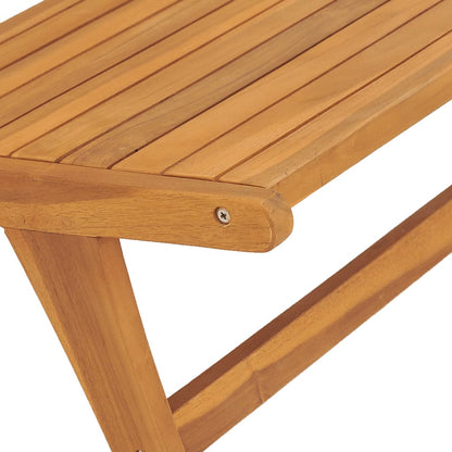 Garden Chair with Footrest Solid Teak Wood - OLBRIT