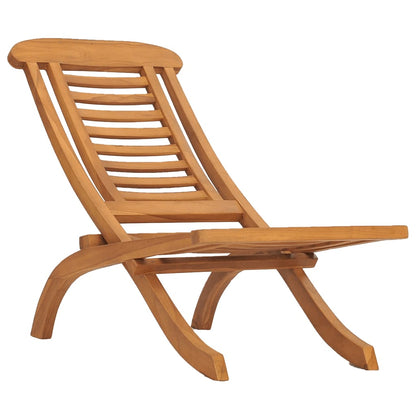 Folding Garden Chair Solid Teak Wood - OLBRIT