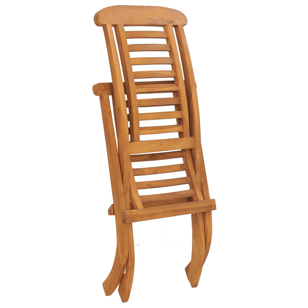 Folding Garden Chair Solid Teak Wood - OLBRIT