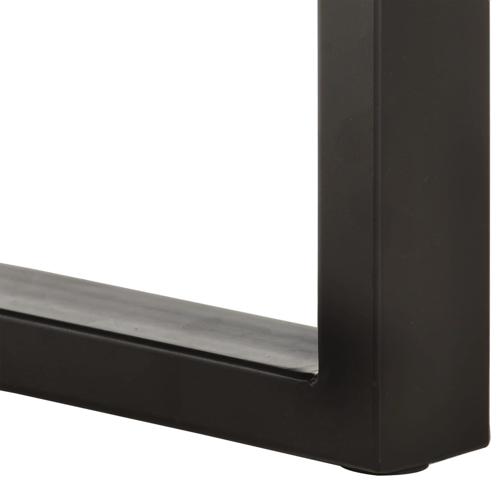 Live Edge Bench 110 cm Solid Acacia Wood and Steel - OLBRIT