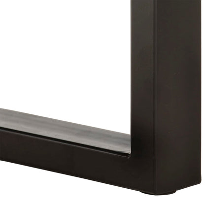 Live Edge Bench 110 cm Solid Acacia Wood and Steel - OLBRIT