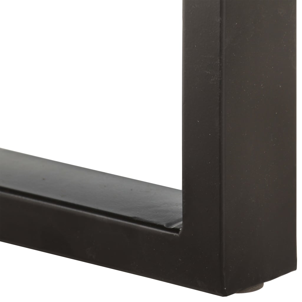 Bench 110 cm Solid Reclaimed Wood and Steel - OLBRIT