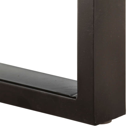 Bench 110 cm Solid Reclaimed Wood and Steel - OLBRIT