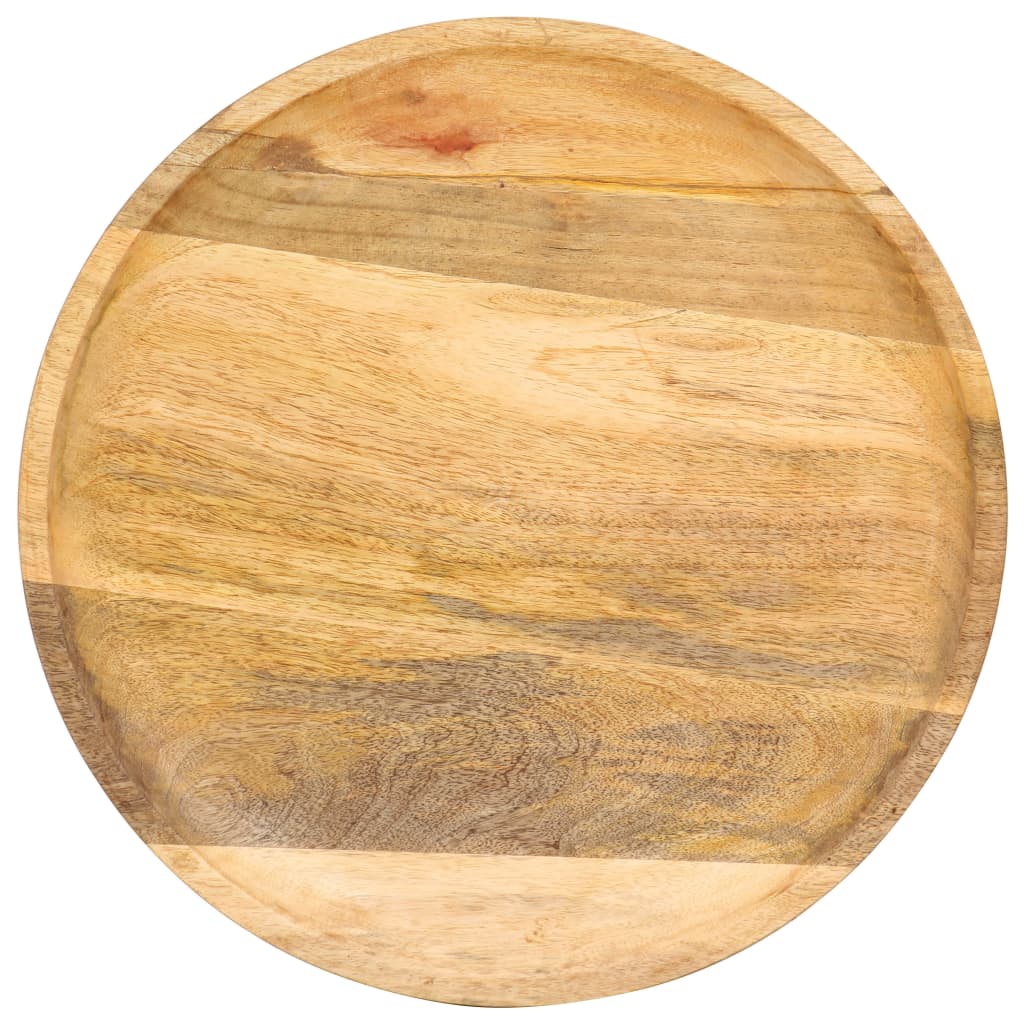 Round Side Table 43x43x66 cm Solid Mango Wood - OLBRIT