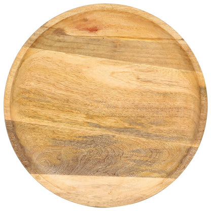 Round Side Table 43x43x66 cm Solid Mango Wood - OLBRIT