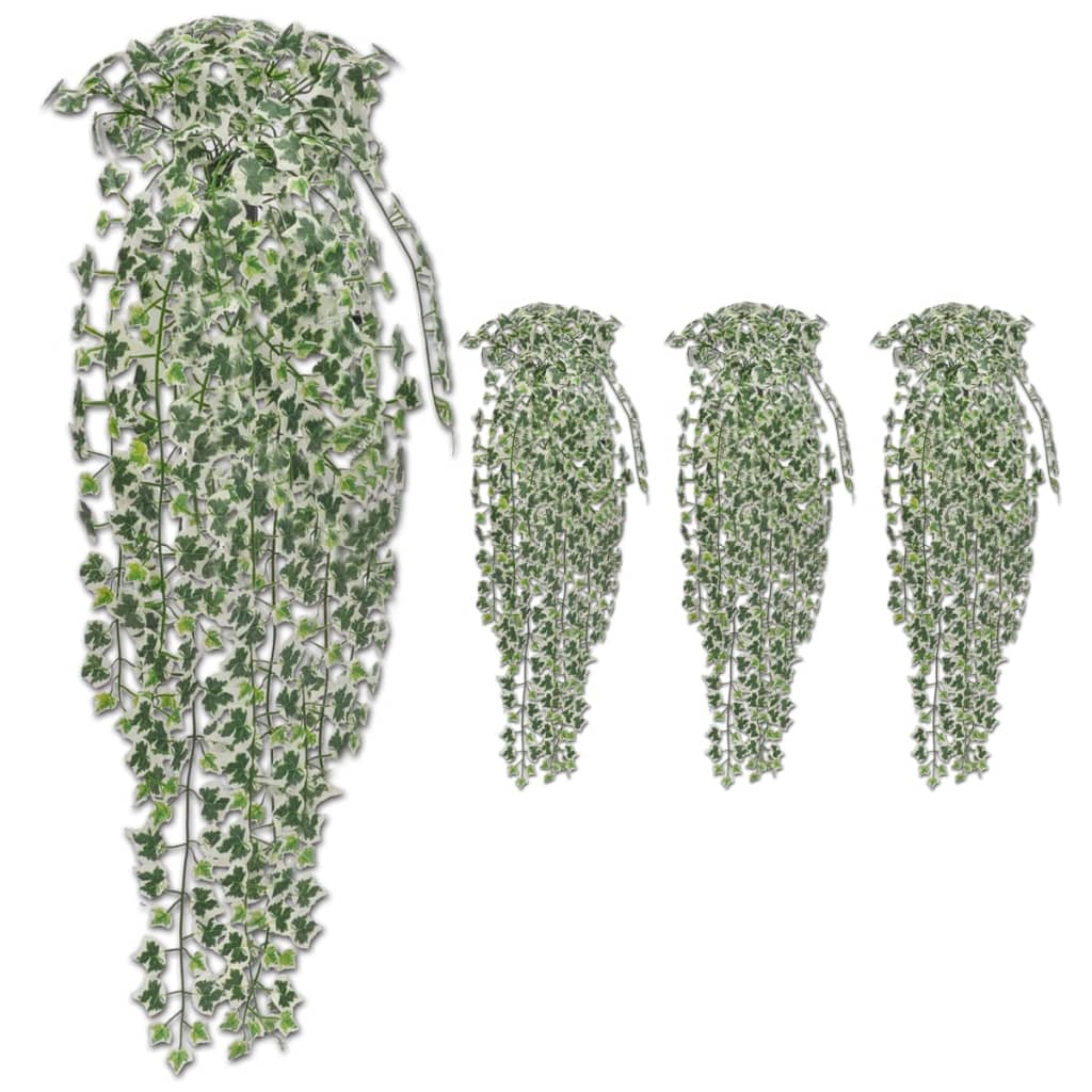 Artificial Ivy Bushes 4 pcs Variegated 90 cm - OLBRIT