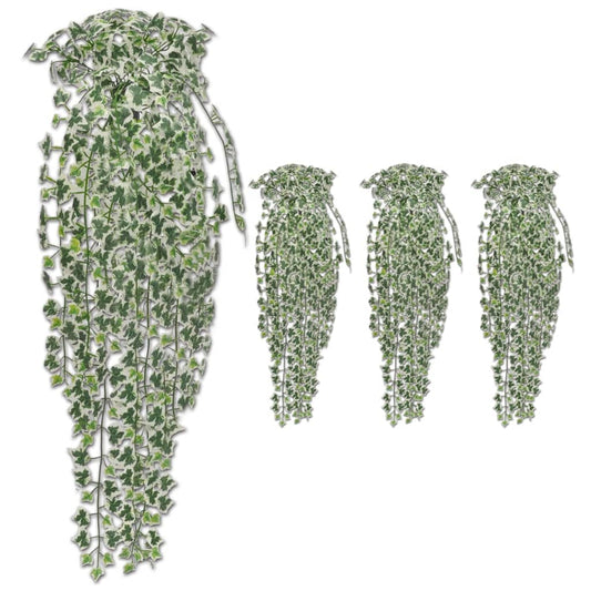 Artificial Ivy Bushes 4 pcs Variegated 90 cm - OLBRIT