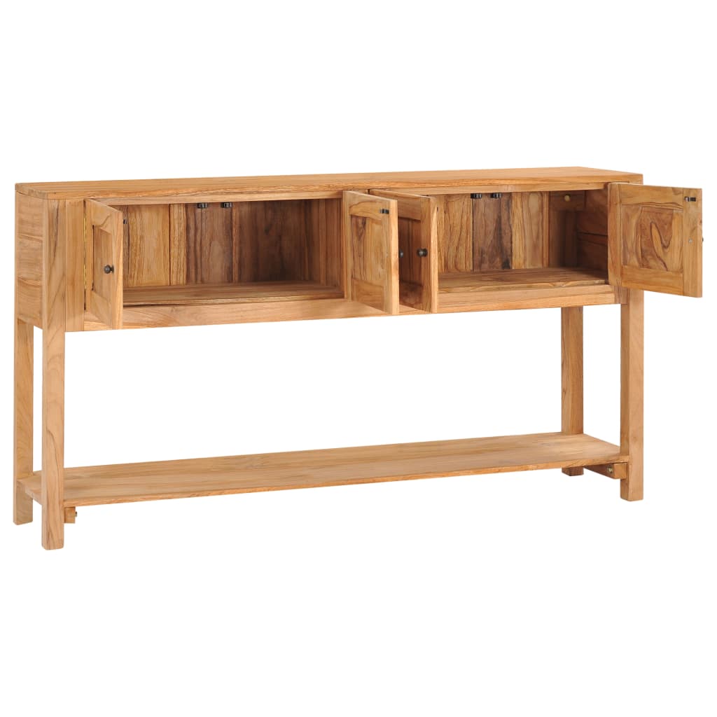 Sideboard 140x30x75 cm Solid Teak Wood - OLBRIT