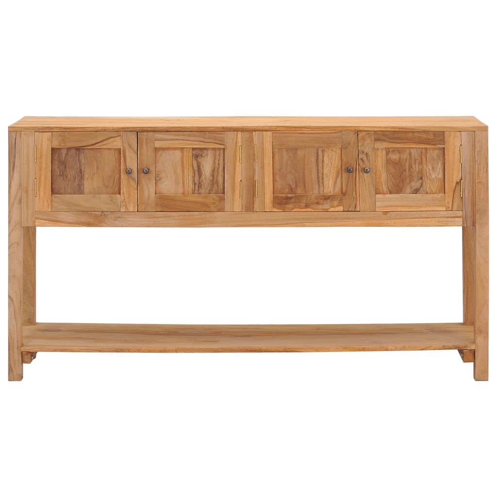 Sideboard 140x30x75 cm Solid Teak Wood - OLBRIT