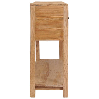 Sideboard 140x30x75 cm Solid Teak Wood - OLBRIT