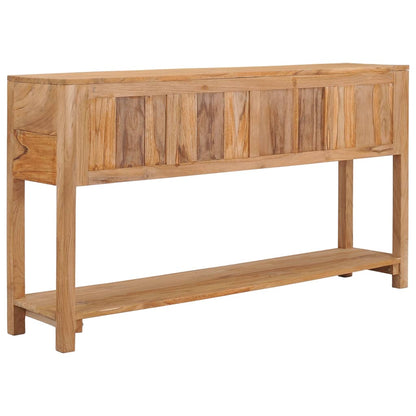 Sideboard 140x30x75 cm Solid Teak Wood - OLBRIT
