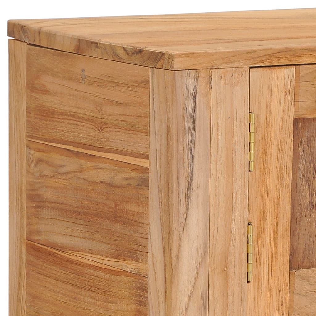 Sideboard 140x30x75 cm Solid Teak Wood - OLBRIT