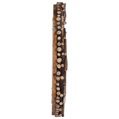 Wall Mirror 60 cm Teak Round - OLBRIT