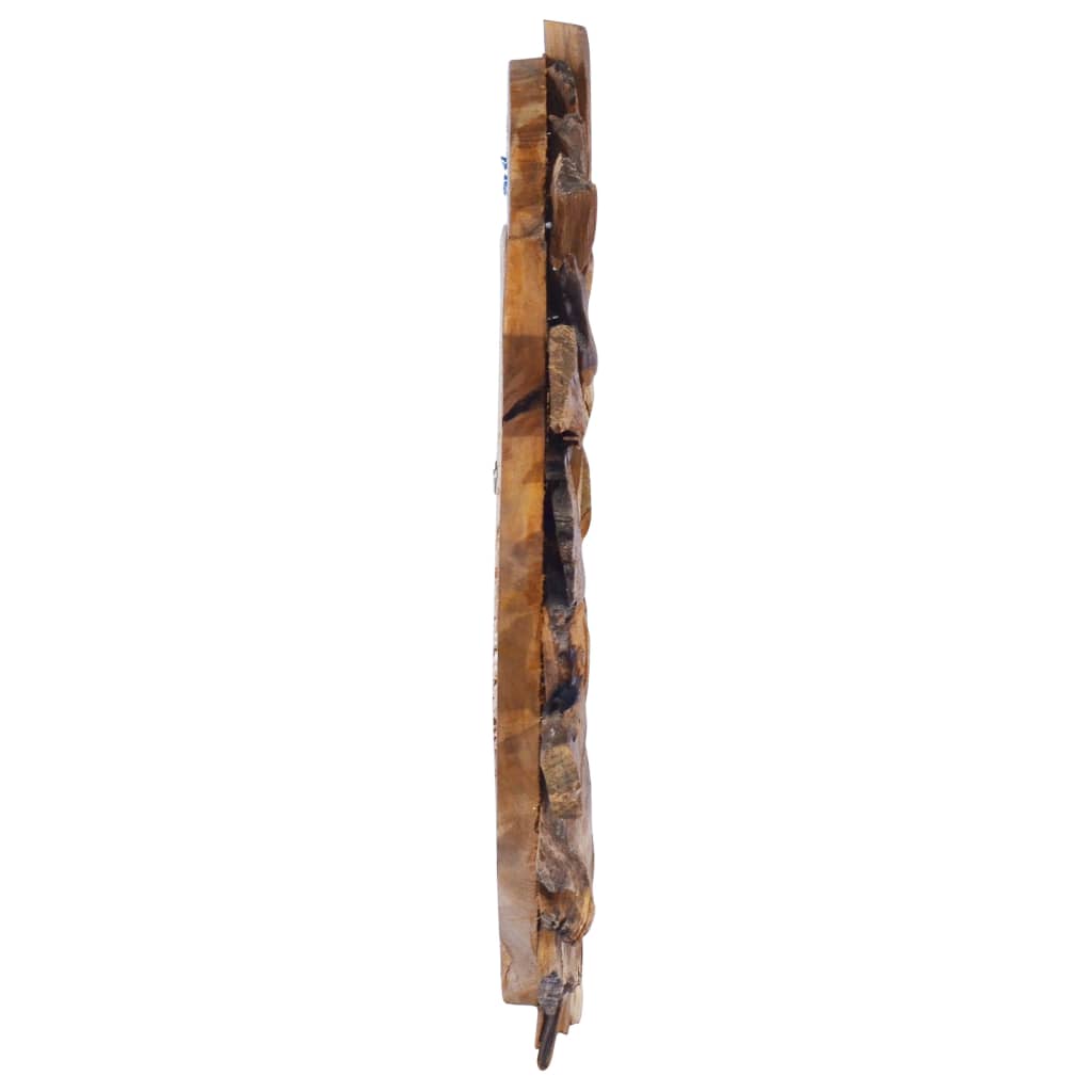 Wall Mirror 40 cm Teak Round - OLBRIT