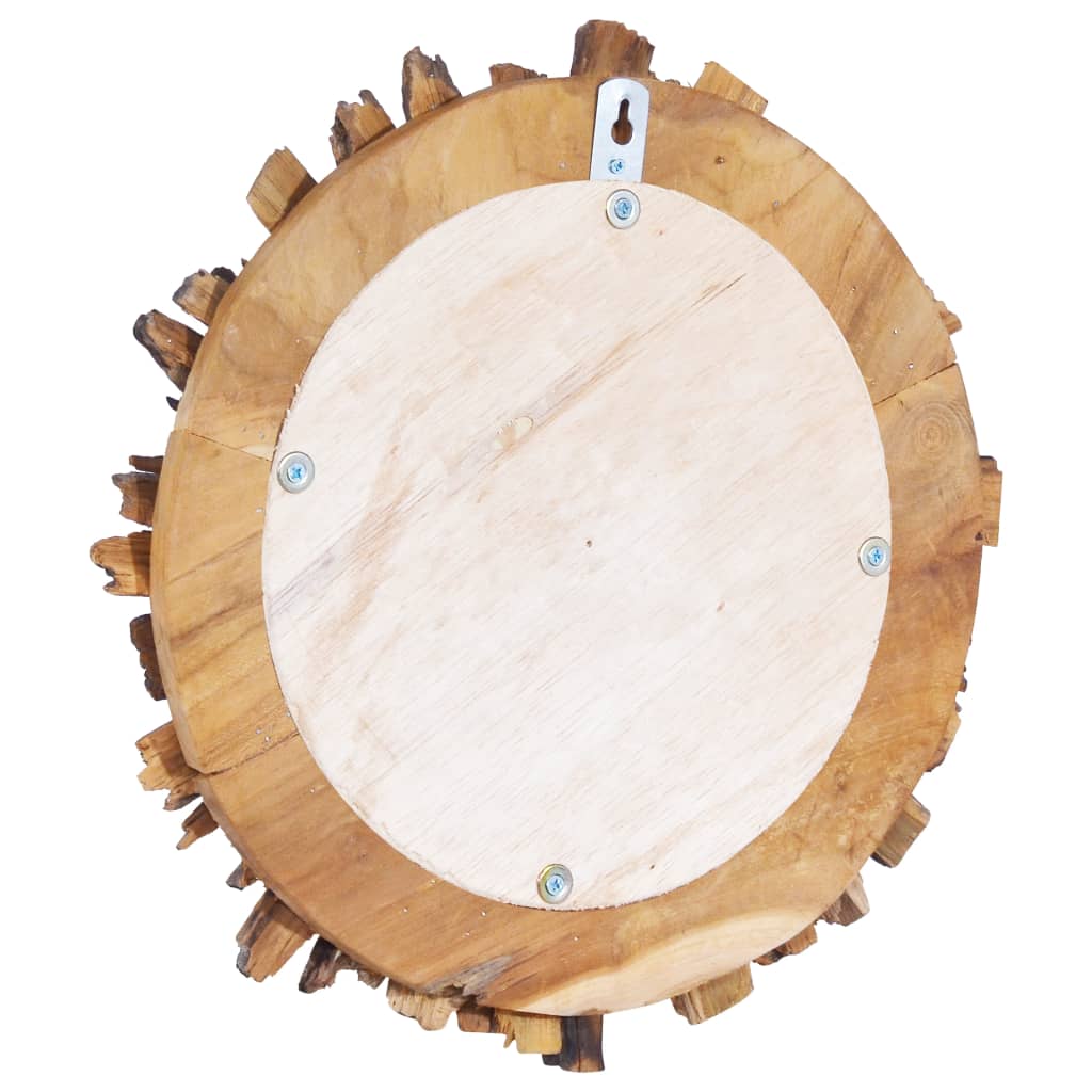 Wall Mirror 60 cm Teak Round - OLBRIT