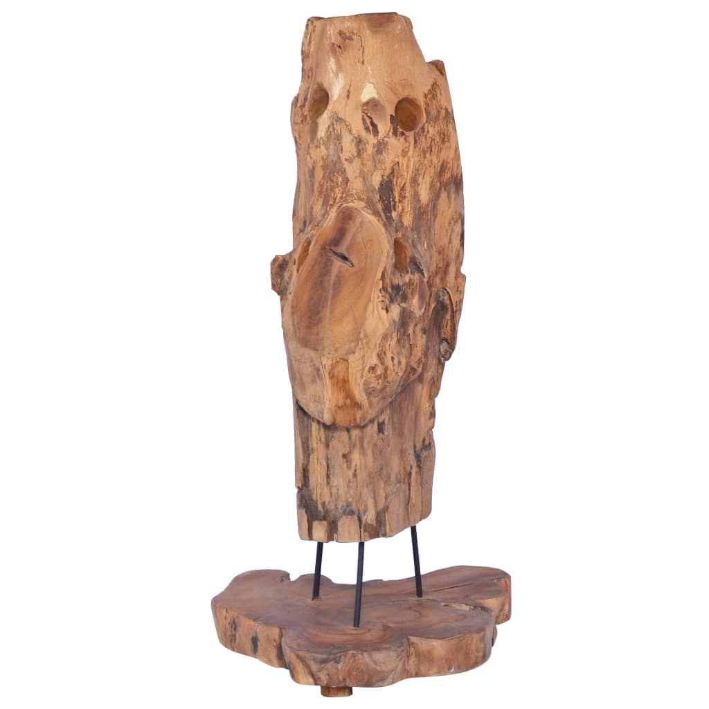 Wine Rack for 8 Bottles 40x30x80 cm Solid Teak Wood - OLBRIT