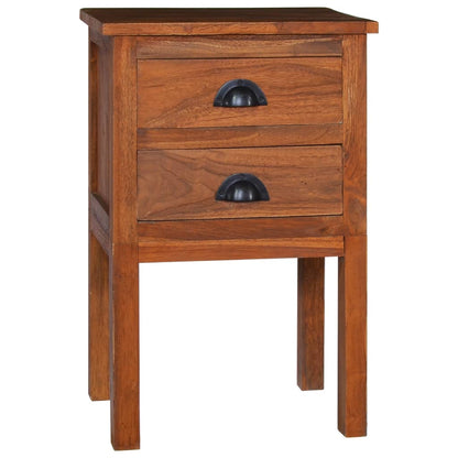 Bedside Cabinet 40x35x60 cm Solid Teak Wood - OLBRIT