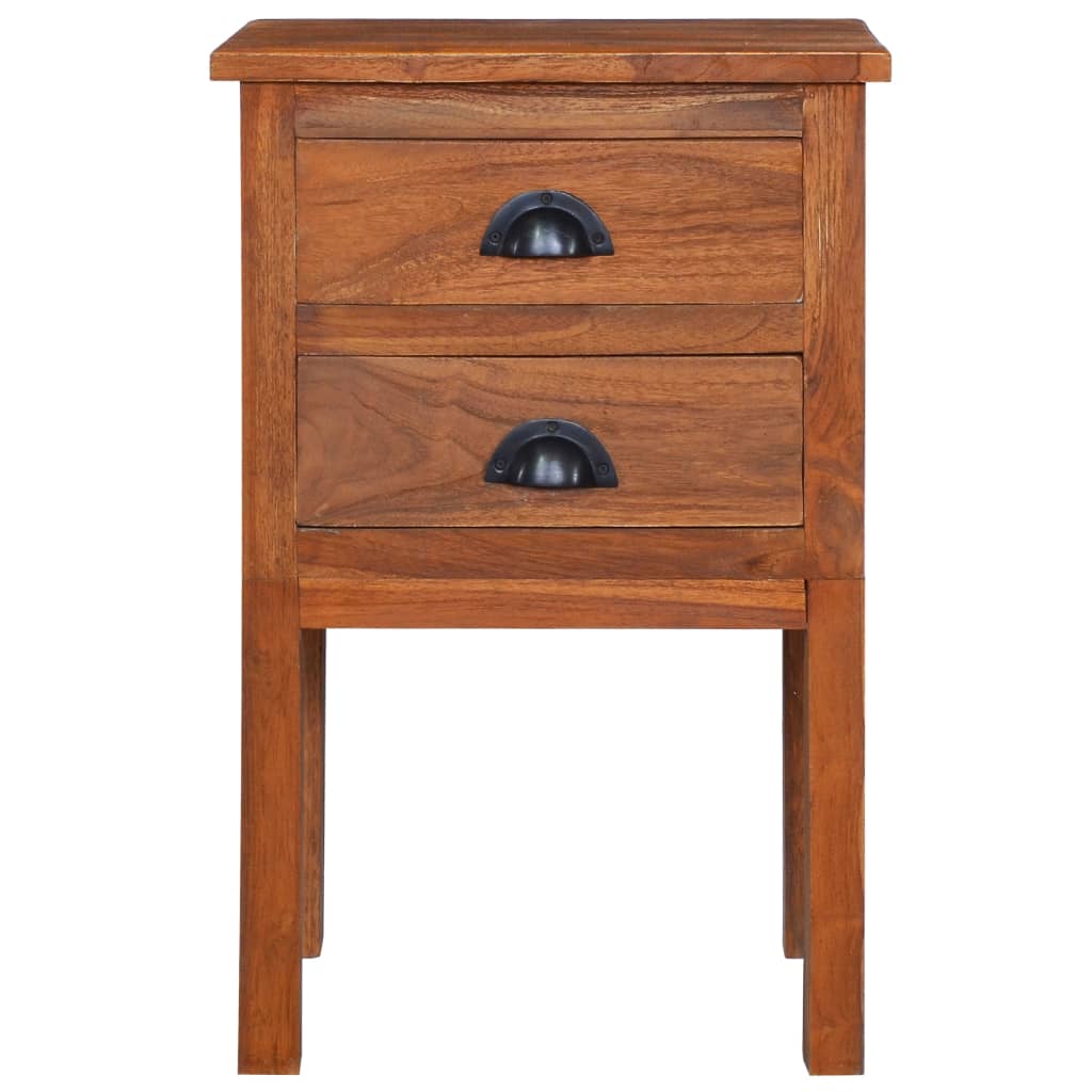 Bedside Cabinet 40x35x60 cm Solid Teak Wood - OLBRIT