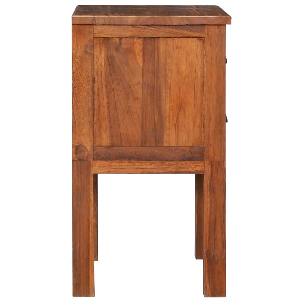 Bedside Cabinet 40x35x60 cm Solid Teak Wood - OLBRIT