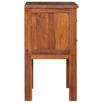Bedside Cabinet 40x35x60 cm Solid Teak Wood - OLBRIT