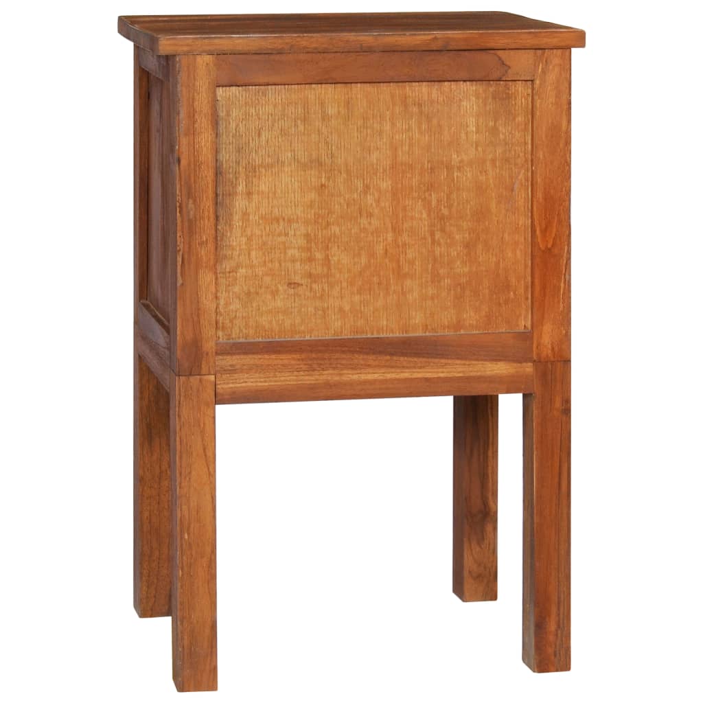 Bedside Cabinet 40x35x60 cm Solid Teak Wood - OLBRIT
