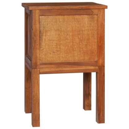 Bedside Cabinet 40x35x60 cm Solid Teak Wood - OLBRIT