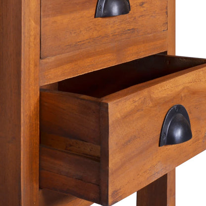 Bedside Cabinet 40x35x60 cm Solid Teak Wood - OLBRIT