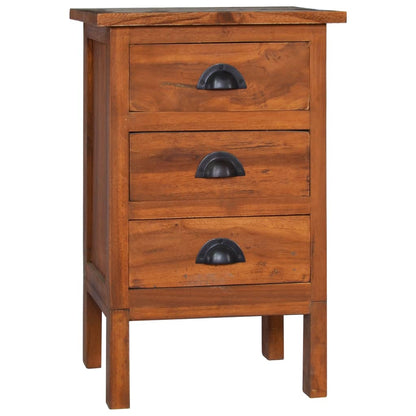 Bedside Cabinet 40x35x60 cm Solid Teak Wood - OLBRIT