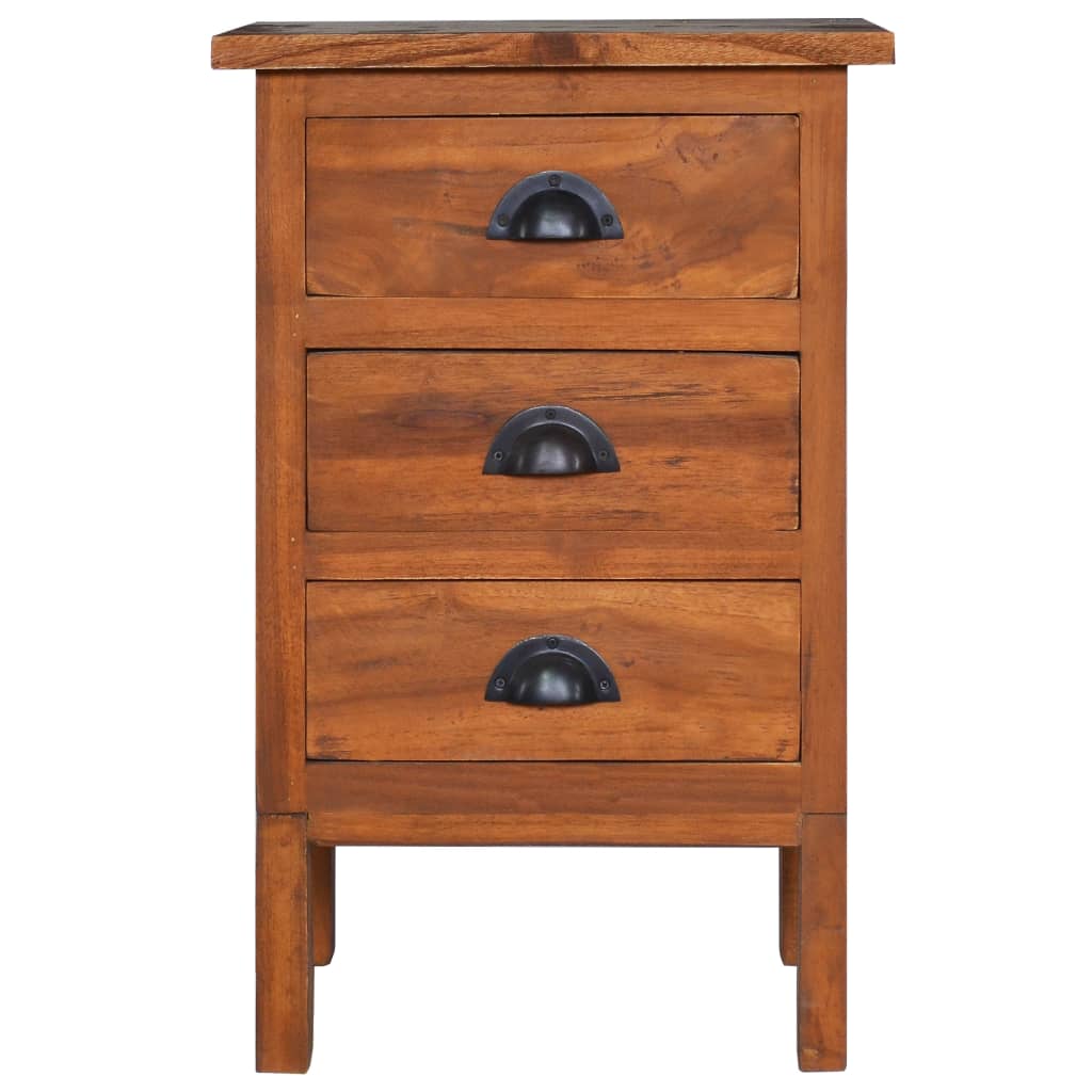 Bedside Cabinet 40x35x60 cm Solid Teak Wood - OLBRIT