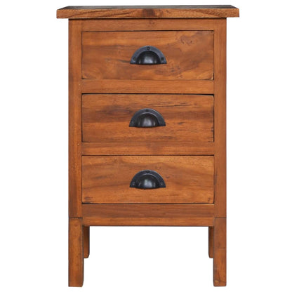 Bedside Cabinet 40x35x60 cm Solid Teak Wood - OLBRIT