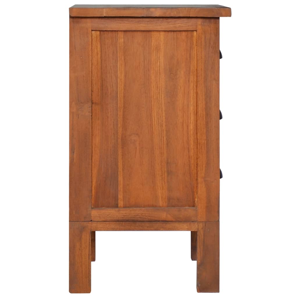 Bedside Cabinet 40x35x60 cm Solid Teak Wood - OLBRIT