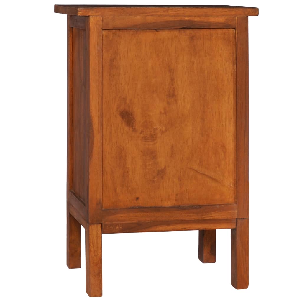 Bedside Cabinet 40x35x60 cm Solid Teak Wood - OLBRIT