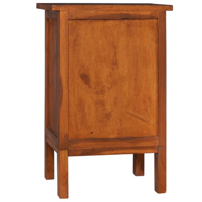 Bedside Cabinet 40x35x60 cm Solid Teak Wood - OLBRIT