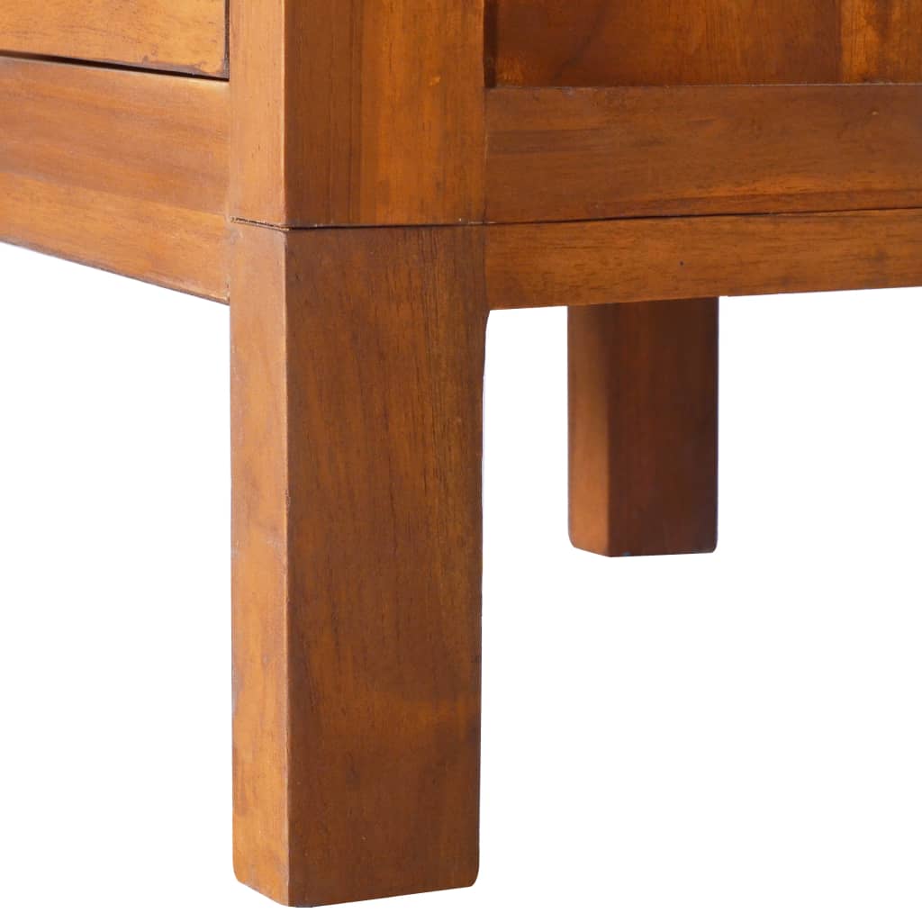 Bedside Cabinet 40x35x60 cm Solid Teak Wood - OLBRIT