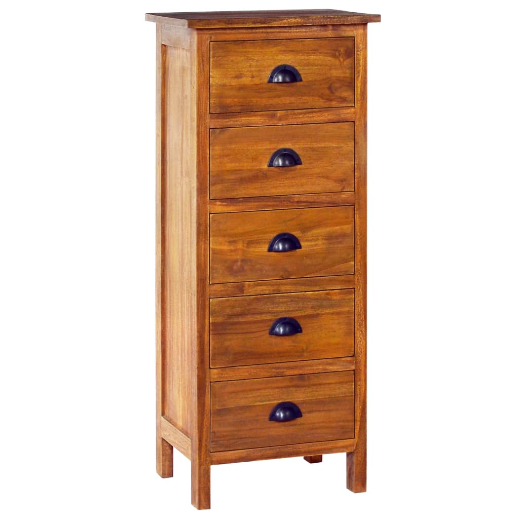 Sideboard 45x35x110 cm Solid Teak Wood - OLBRIT