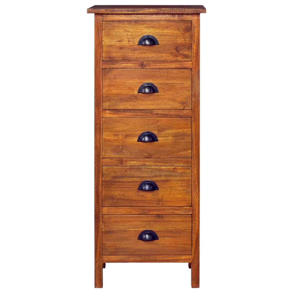 Sideboard 45x35x110 cm Solid Teak Wood - OLBRIT
