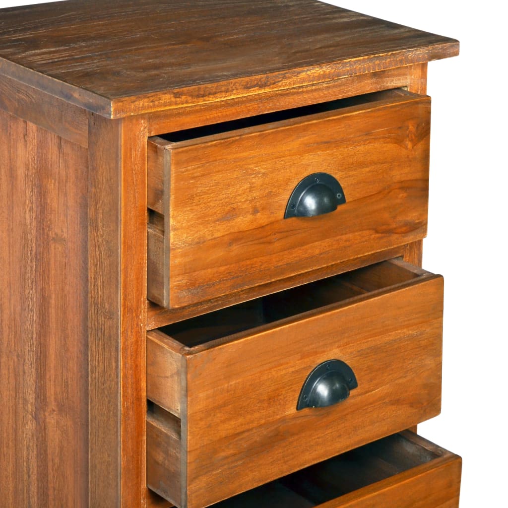 Sideboard 45x35x110 cm Solid Teak Wood - OLBRIT
