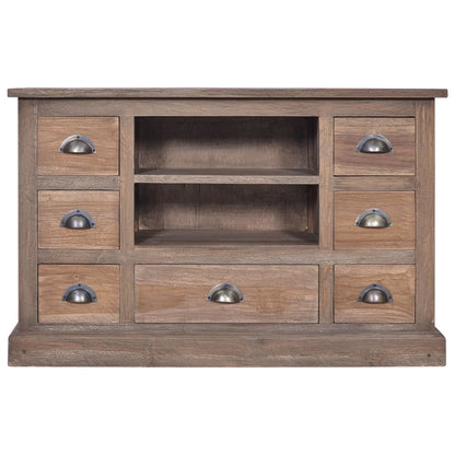 Sideboard 90x30x58 cm Solid Teak Wood - OLBRIT