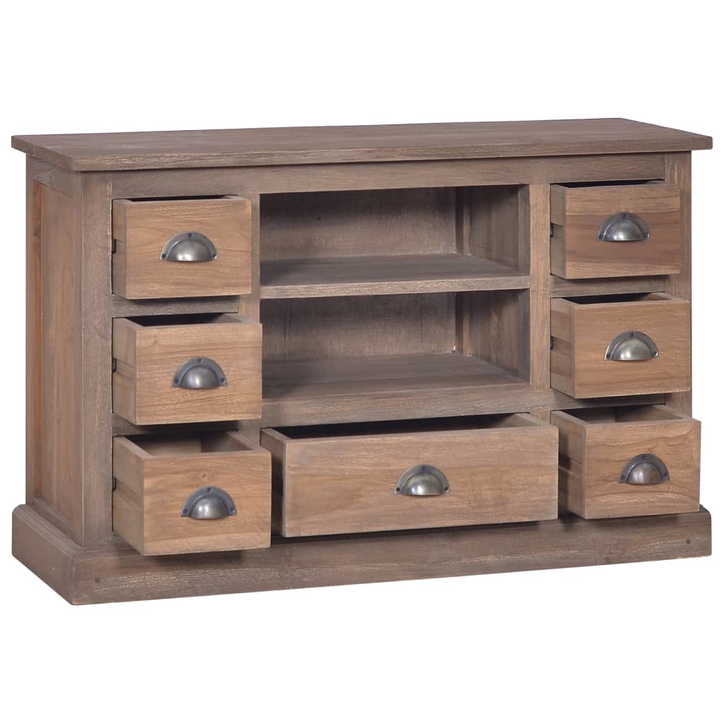 Sideboard 90x30x58 cm Solid Teak Wood - OLBRIT