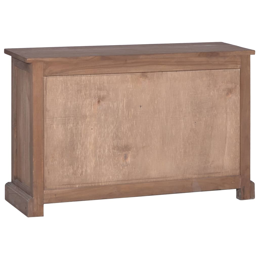 Sideboard 90x30x58 cm Solid Teak Wood - OLBRIT