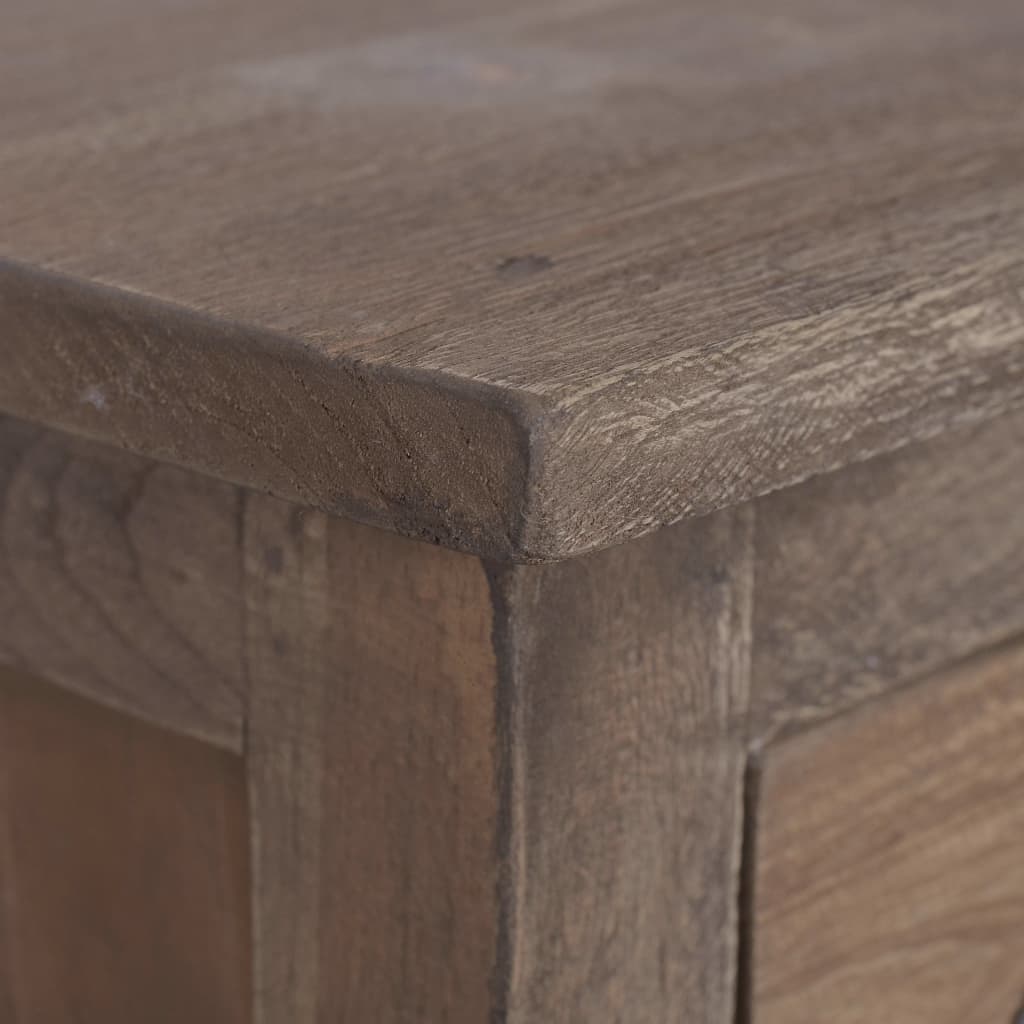 Sideboard 90x30x58 cm Solid Teak Wood - OLBRIT
