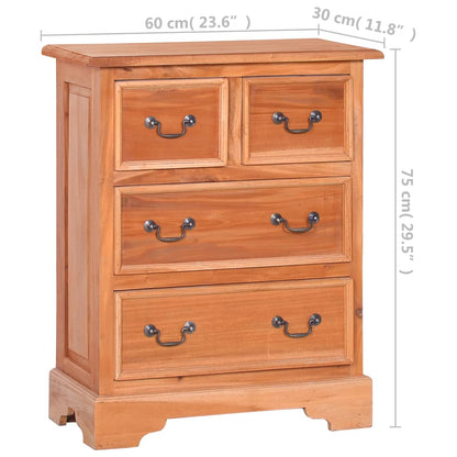 Chest of Drawers Solid Mahogany Wood - OLBRIT