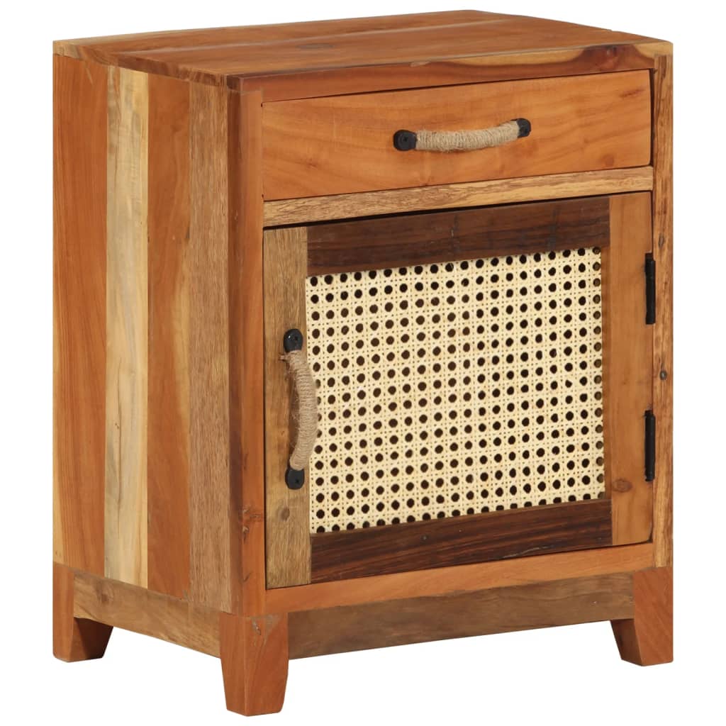 Bedside Cabinet 40x30x50 cm Solid Reclaimed Wood - OLBRIT